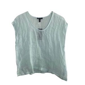 Eileen Fisher Arora Sleeveless Top in mint green